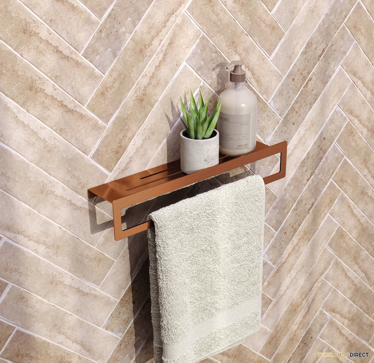 Handoekrek Brauer Copper Edition Met Planchet Koper Geborsteld PVD – afbeelding 2