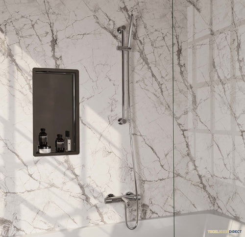 Opbouwset Bad- en Douchekraan Brauer Carving Thermostatisch Chroom (Alle Opties)