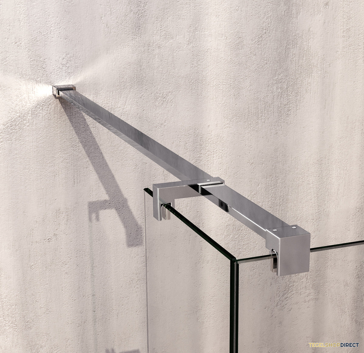 BRAUER Void inloopdouche helder glas 140x200 met 30 zijwand incl. glascoating chroom – afbeelding 4