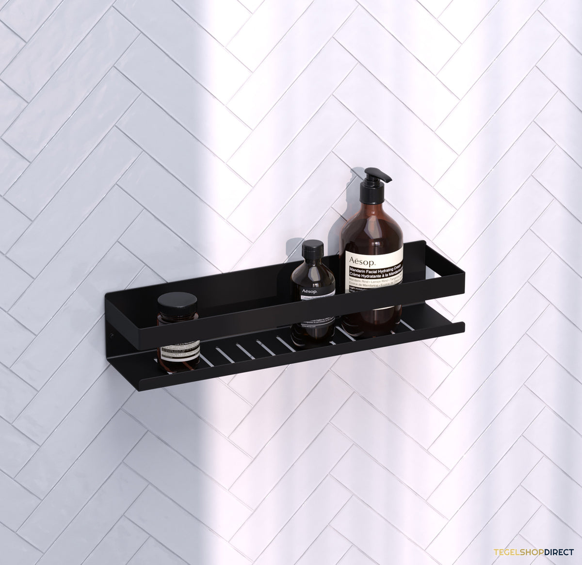 Doucherek Brauer Black Edition 40 Cm Mat Zwart – afbeelding 2