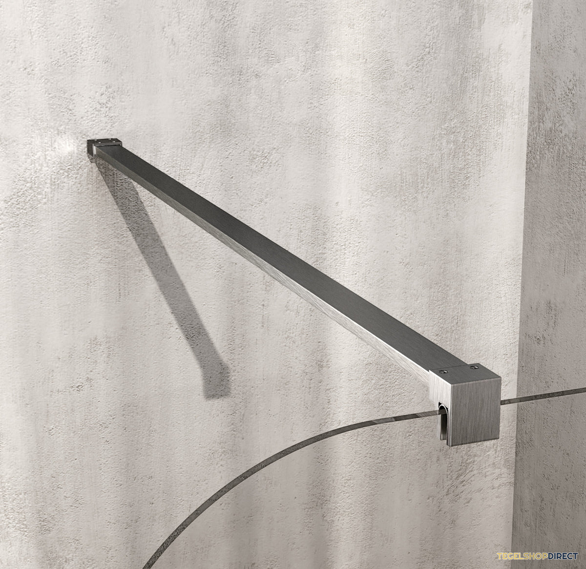 BRAUER Orion inloopdouche helder glas 90x200 incl. glascoating Geborsteld RVS PVD – afbeelding 3