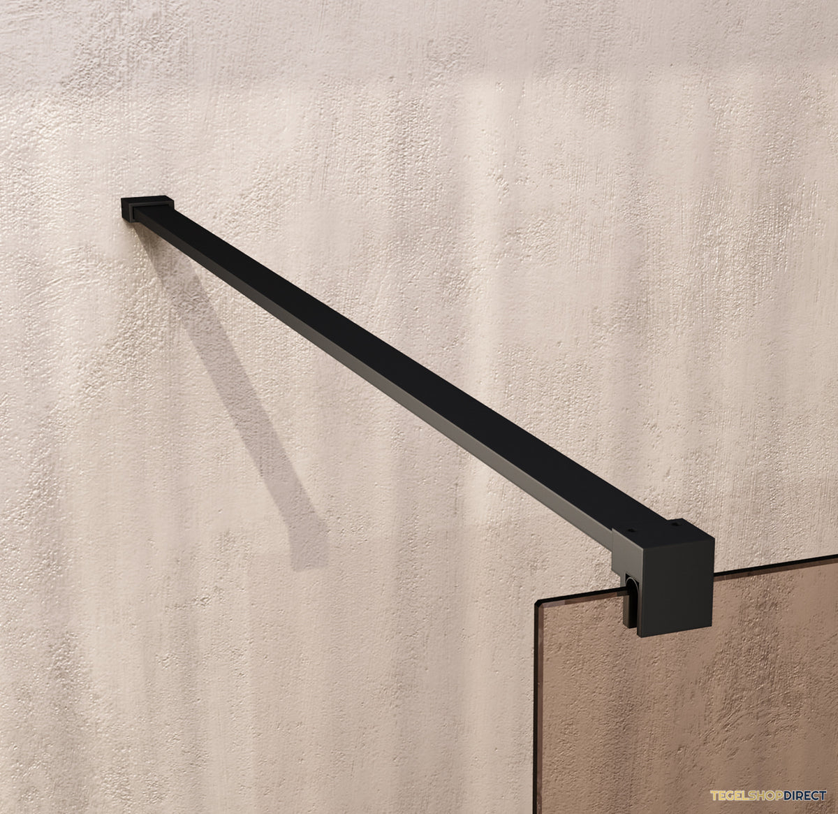 BRAUER Oblivion inloopdouche brons glas 120x200 incl. glascoating mat zwart – afbeelding 4
