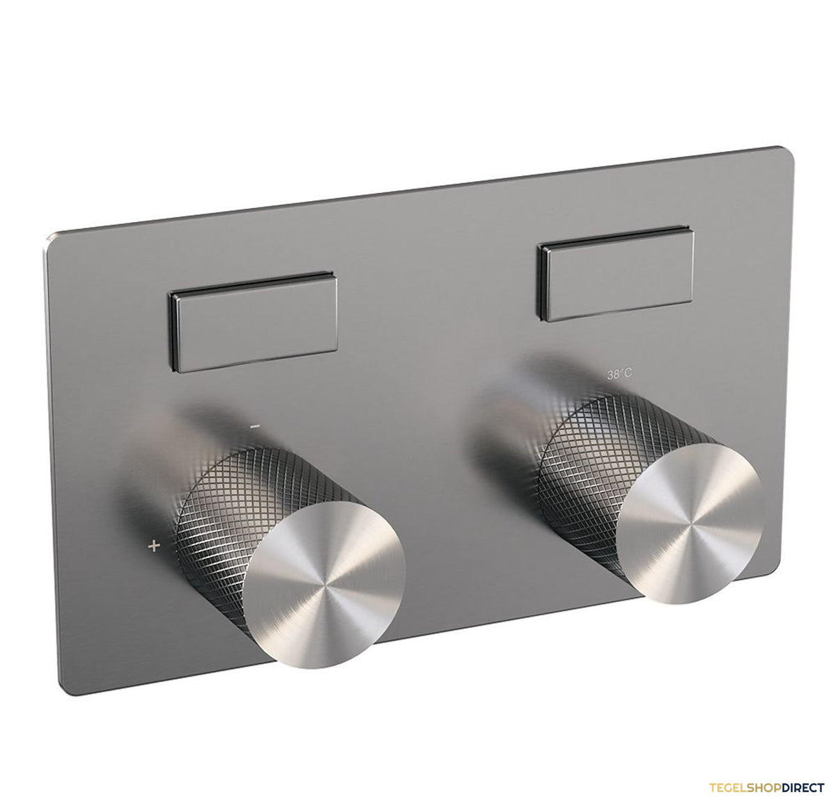 Thermostatische Inbouwdoucheset Brauer Carving Recht Met Drukknoppen RVS(Alle Opties) – afbeelding 3