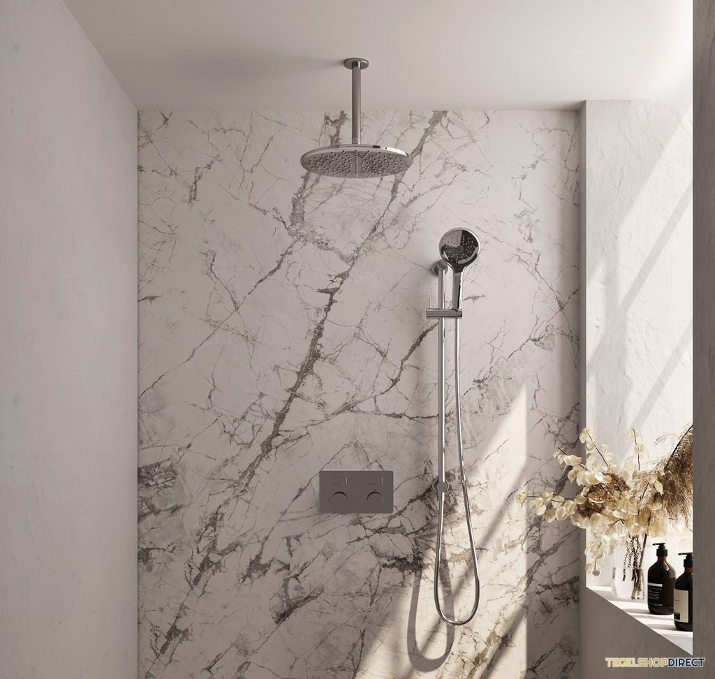 Thermostatische Inbouwdoucheset Brauer Carving Recht Met Drukknoppen Chroom (Alle Opties) – afbeelding 2