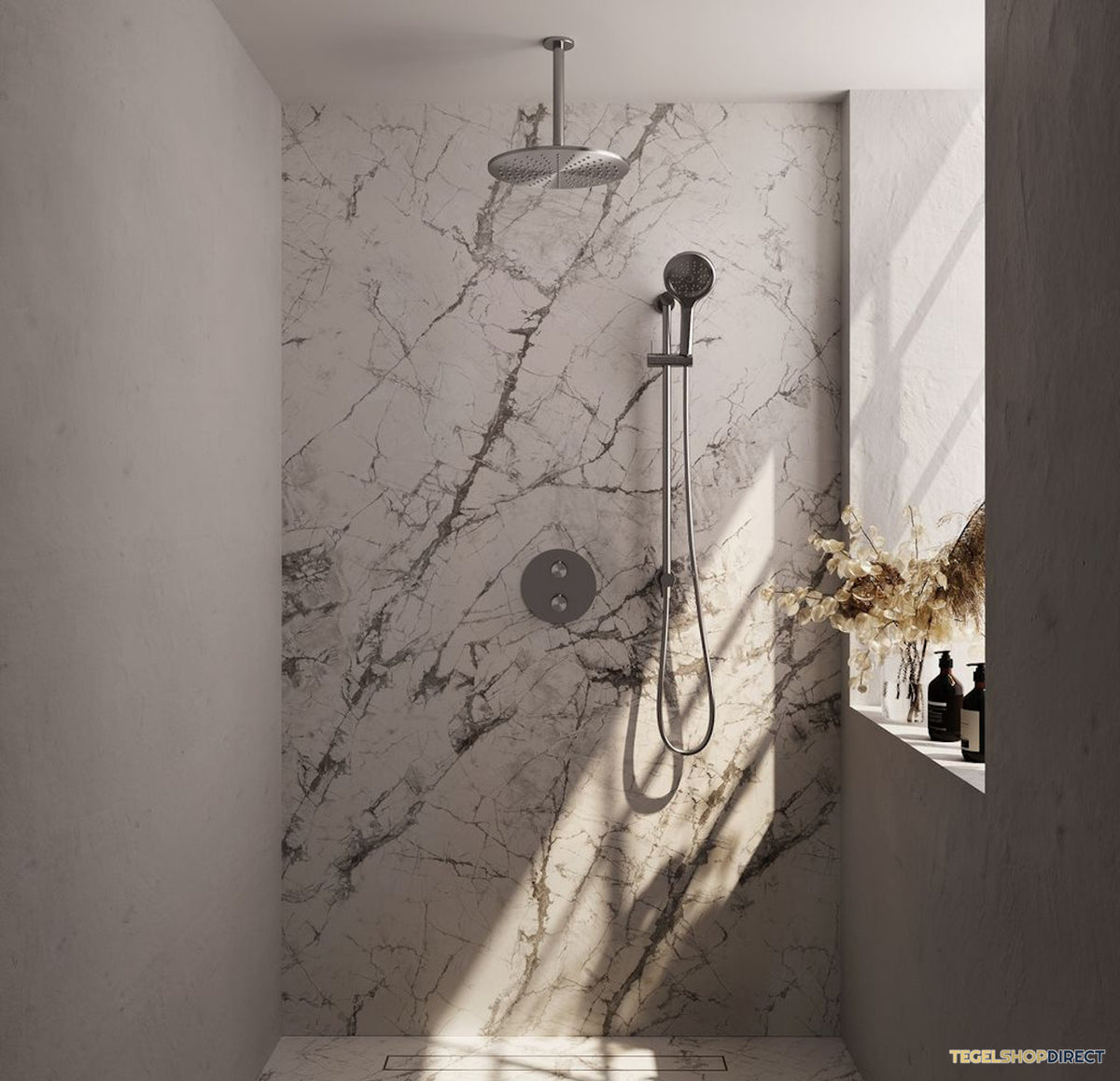 Thermostatische Inbouwdoucheset Brauer Brushed Edition Met Ronde Afdekplaat (Alle Opties) – afbeelding 2