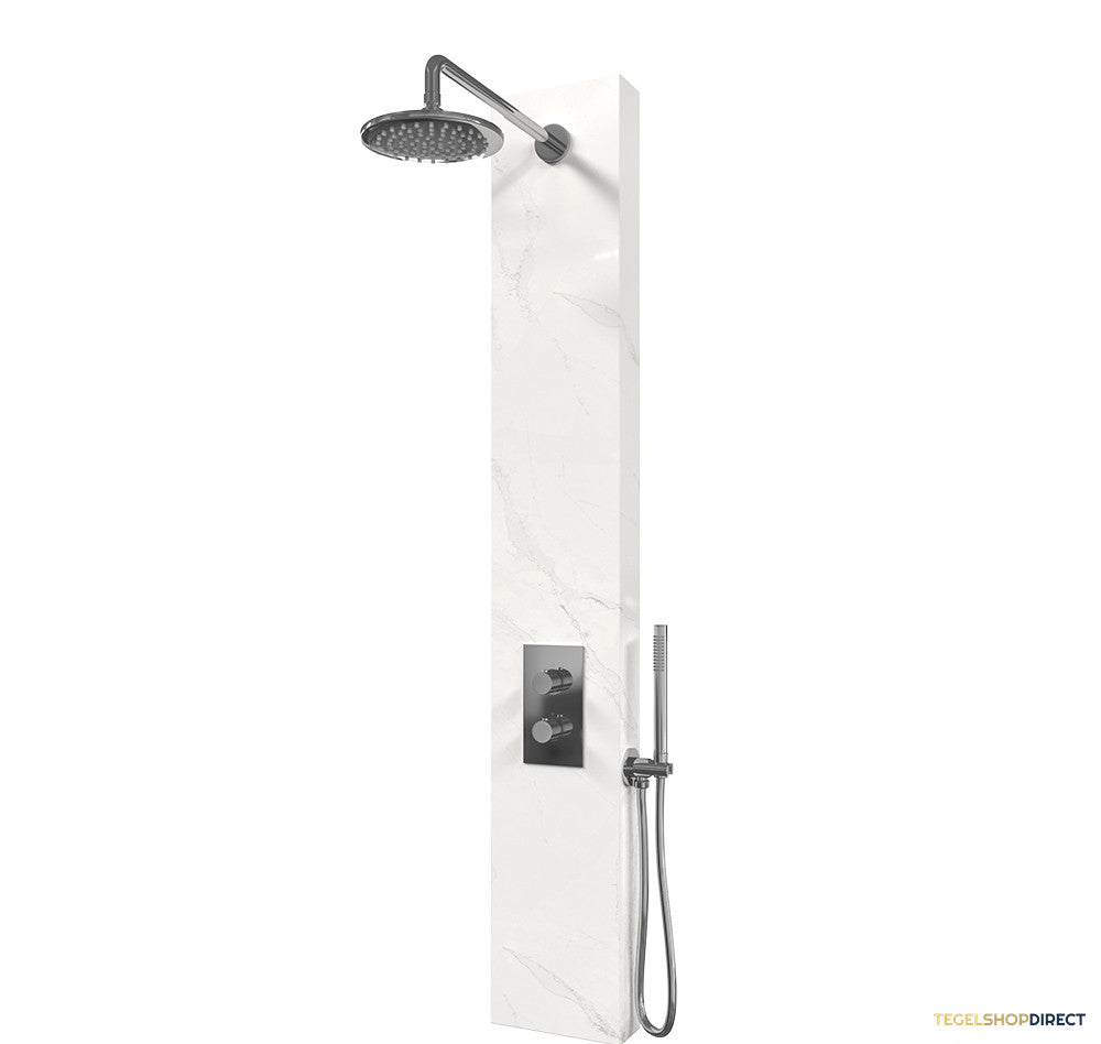 Thermostatisch Douchepaneel Brauer Chrome Edition  Calacatta Gold Set 01