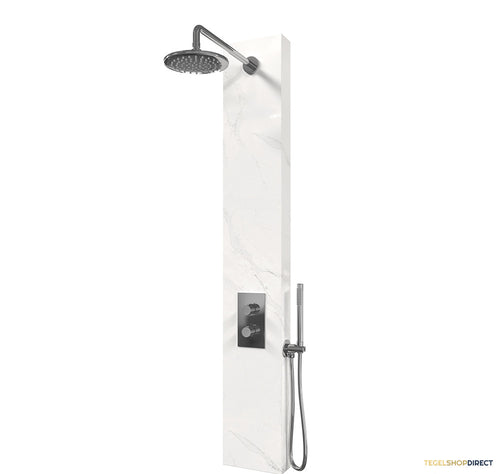 Thermostatisch Douchepaneel Brauer Chrome Edition  Calacatta Gold Set 01