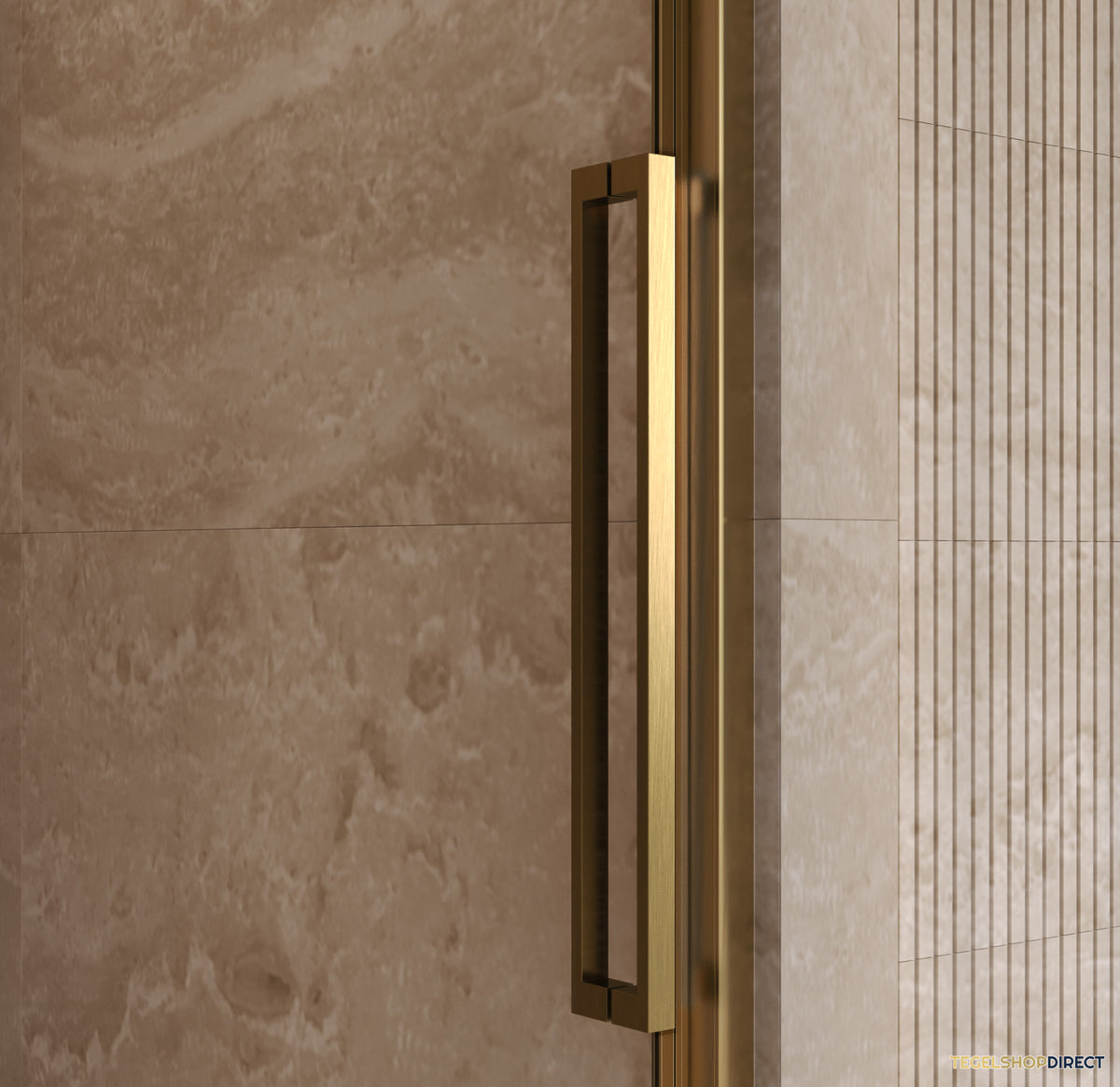BRAUER Galactic Nisdeur 2-Delig Schuif 120x200 Omkeerbaar Helder Glas Incl. Glascoating PVD Goud Geborsteld – afbeelding 4