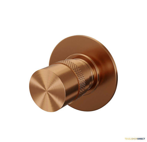 Inbouw Stopkraan Brauer Rond 6.5 cm Messing Koper