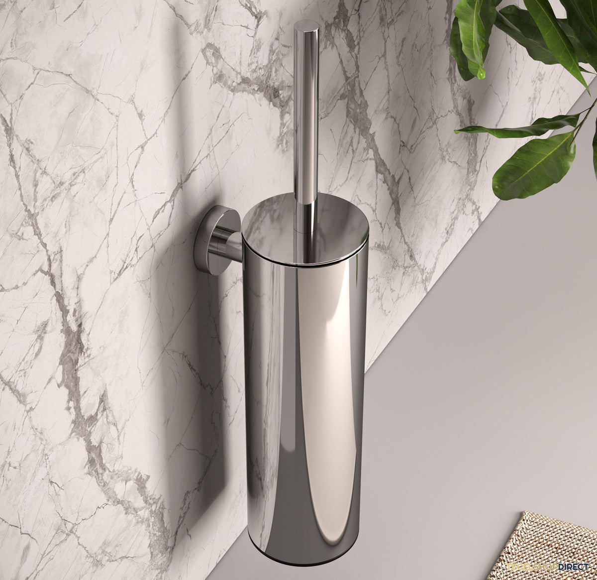 Toiletborstelset Brauer Chrome Wandmontage Chrome – afbeelding 2