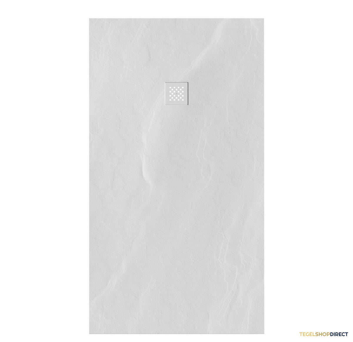 BRAUER Douchebak Asteroid 100x180 incl. antislip en antibacterieel mineraalmarmer mat wit – afbeelding 2