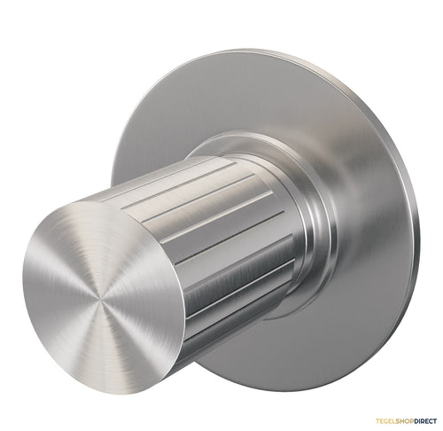 Brauer Stripe losse inbouw stopkraan met in- en afbouwdelen RVS-kleurig geborsteld PVD