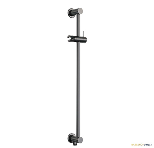 Glijstang Brauer Gunmetal Edition met Geïntegreerde Wandaansluitbocht Geborsteld Gunmetal