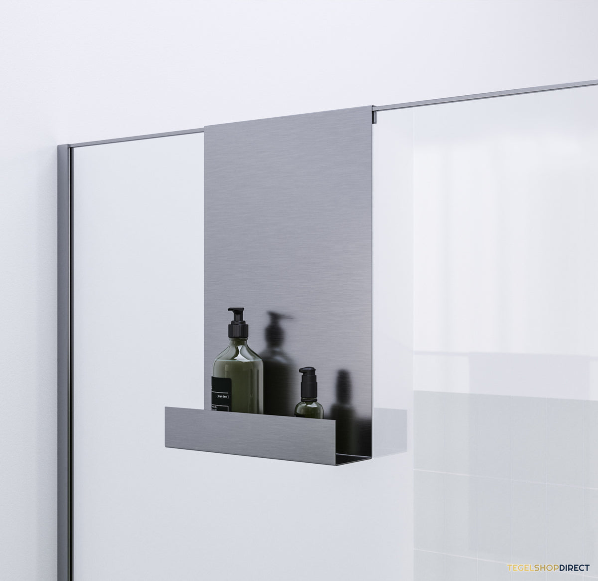 Doucherek Brauer Brushed Edition Hangend met Glasklem RVS Geborsteld PVD – afbeelding 2