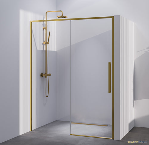 BRAUER Season nisdeur model B met schuifdeur helder glas 160x200 omkeerbaar incl. glascoating Season-Goud