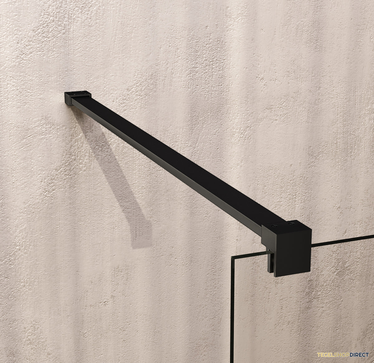 BRAUER Void Badwand 80x140 Helder Glas Incl. Glascoating Mat Zwart – afbeelding 4