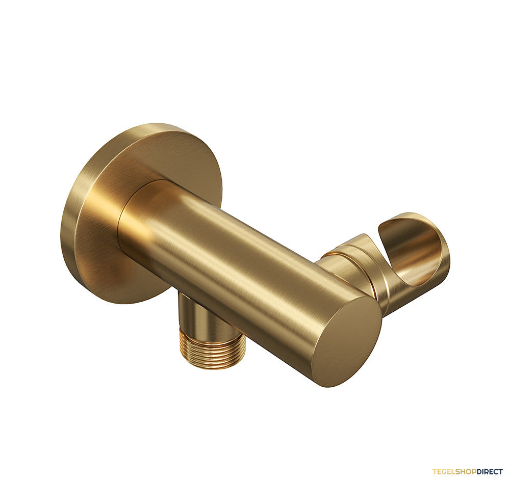 Badkraan Inbouw Set Brauer Gold Edition Thermostatisch met Badvulcombinatie en Handdouche 3-Standen Geborsteld Goud – afbeelding 3