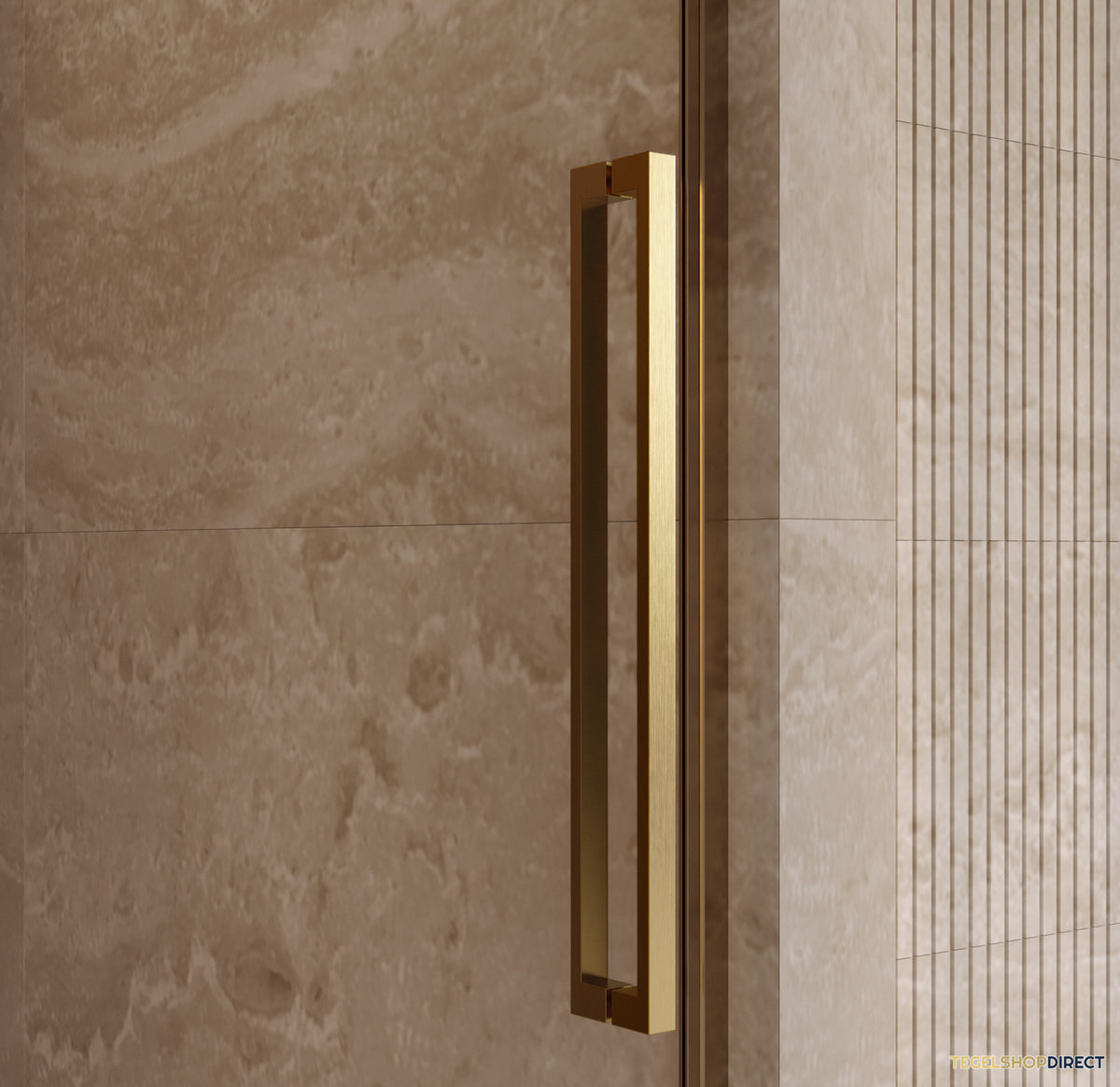 BRAUER Cosmic Nisdeur Draaiend 90x200 Omkeerbaar Helder Glas Incl. Glascoating PVD Goud Geborsteld – afbeelding 4