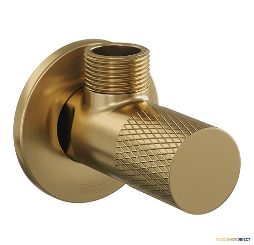 Hoekstopkraan Brauer Gold Carving Edition Goud Geborsteld PVD