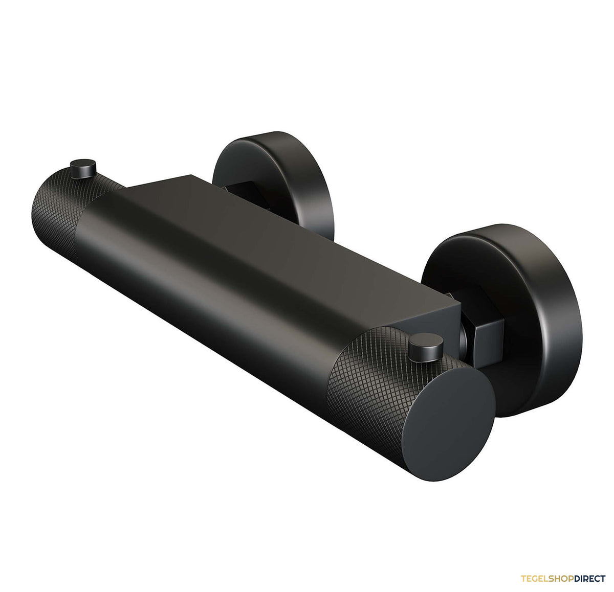 Douchekraan Brauer Black Carving Opbouw Thermostatisch Mat Zwart