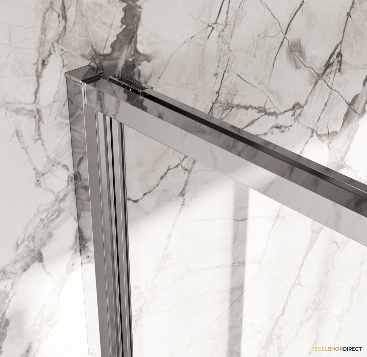 BRAUER Luminis Douchecabine 2-Delig Naar Binnen Draaiend 90x90x200 Omkeerbaar Helder Glas Incl. Glascoating Chroom – afbeelding 3