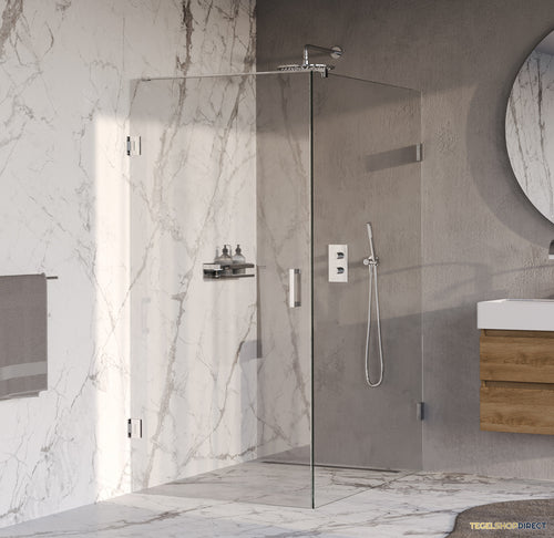 BRAUER Void douchecabine met draaideur helder glas 90x140x200 incl. glascoating chroom