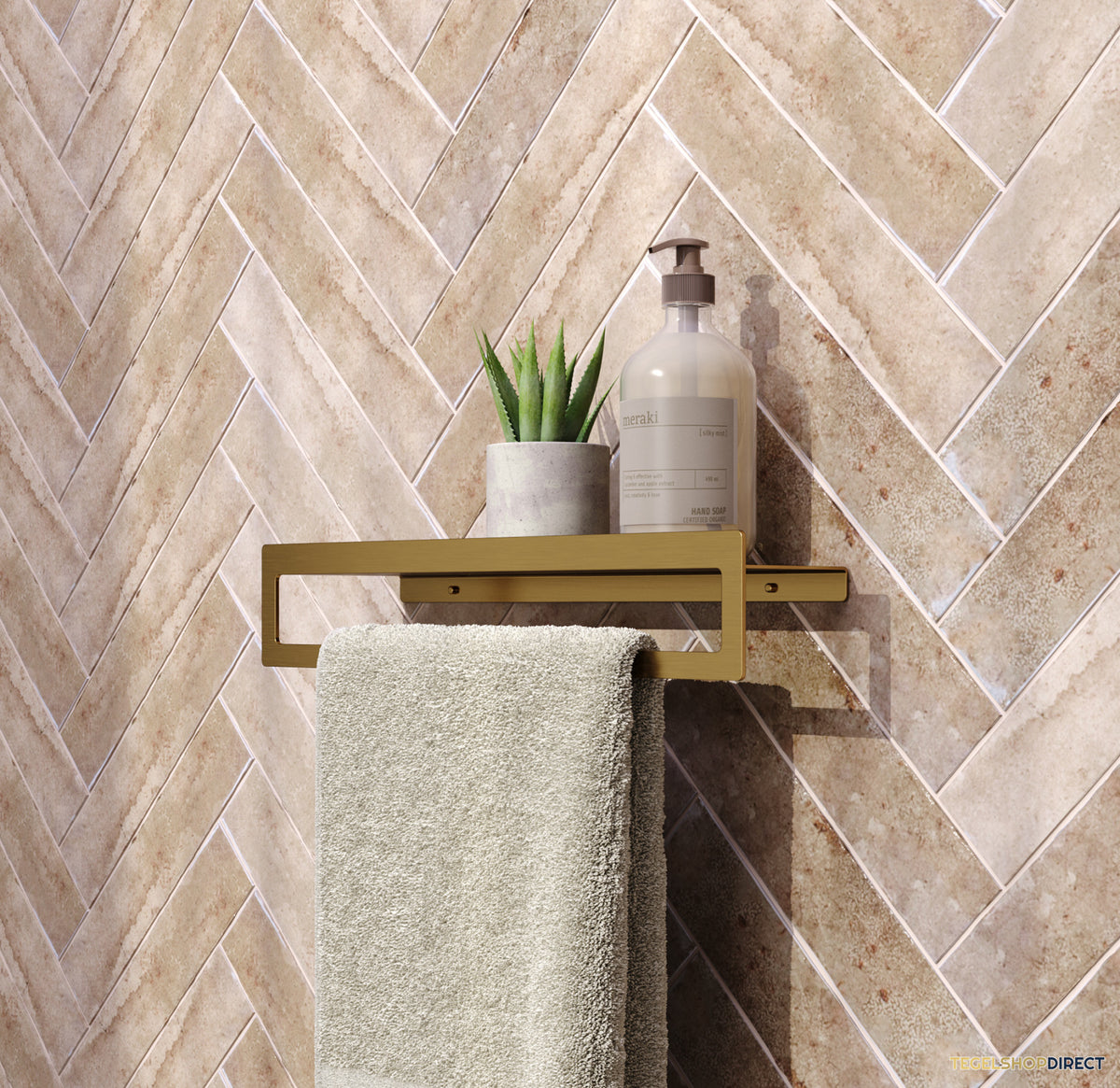 Handoekrek Brauer Gold Edition Met Planchet Goud Geborsteld PVD – afbeelding 3