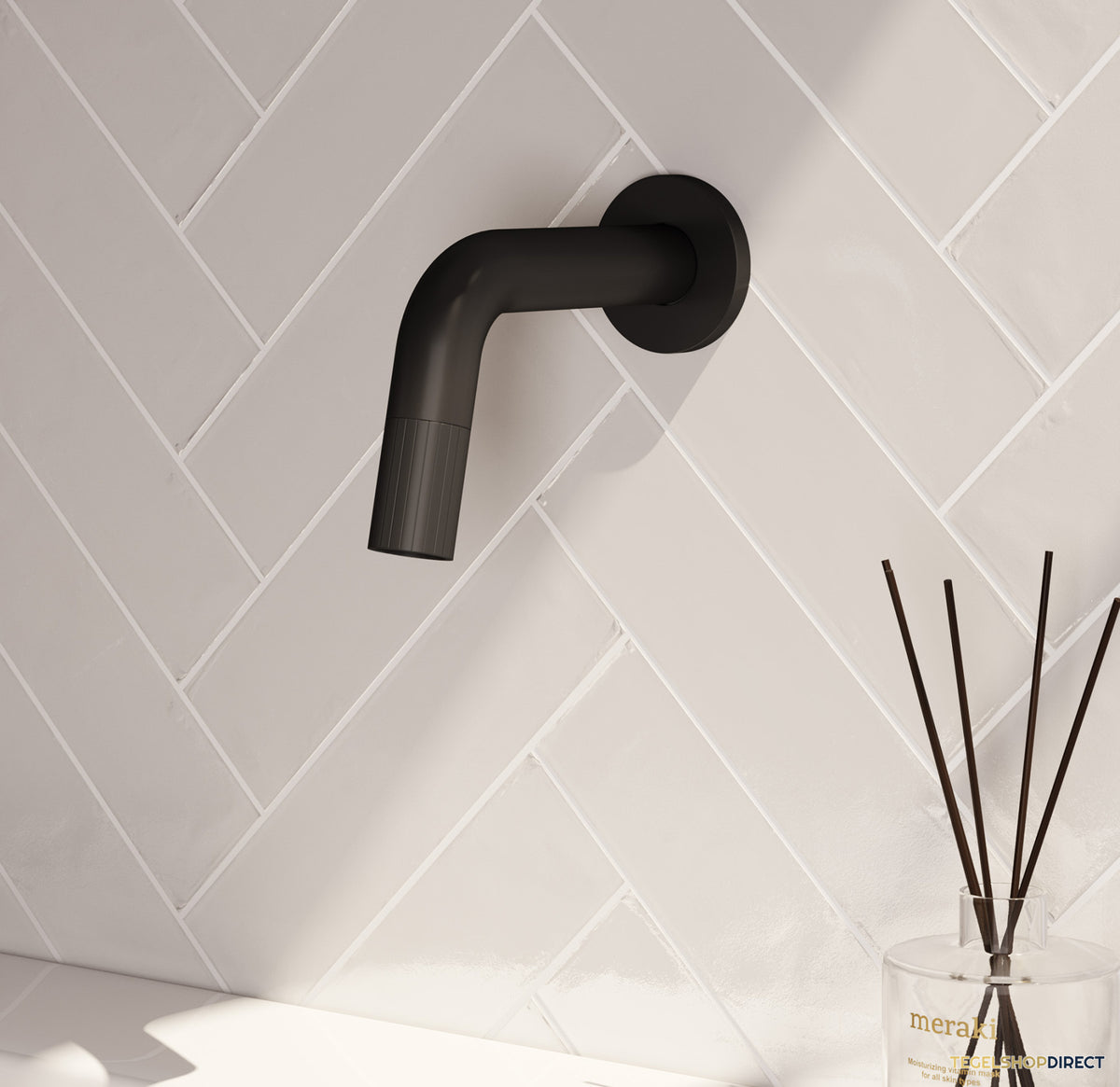 Brauer Stripe inbouw fonteinkraan inkortbaar mat zwart – afbeelding 2
