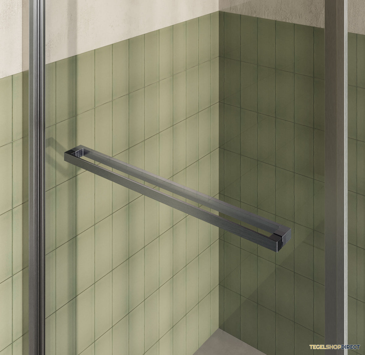 BRAUER Luminis Douchecabine 2-Delig Naar Binnen Draaiend 90x90x200 Omkeerbaar Helder Glas Incl. Glascoating PVD RVS-Kleurig Geborsteld – afbeelding 4