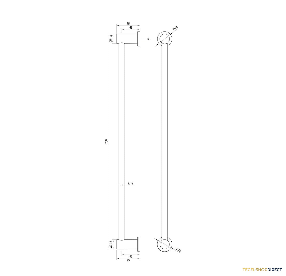 Glijstang Brauer Gunmetal Edition Geborsteld Gunmetal – afbeelding 2