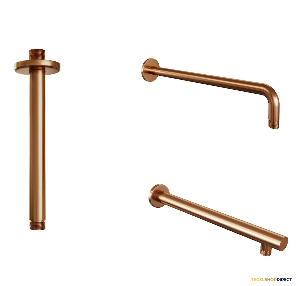 Thermostatische Inbouwdoucheset Brauer Carving Recht Met Drukknoppen Koper (Alle Opties) – afbeelding 4