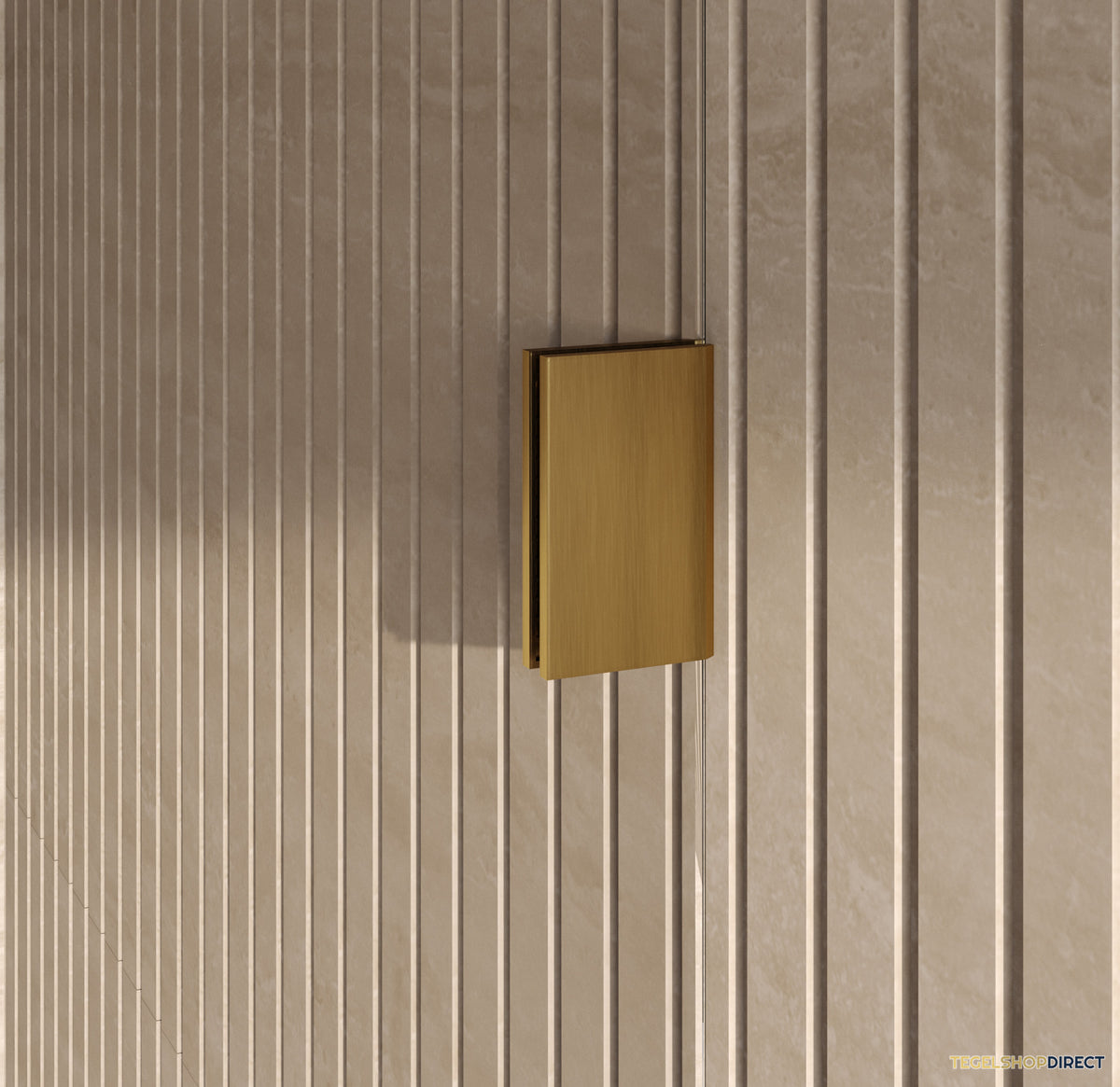 BRAUER Void inloopdouche helder glas 140x200 incl. glascoating PVD goud geborsteld – afbeelding 3