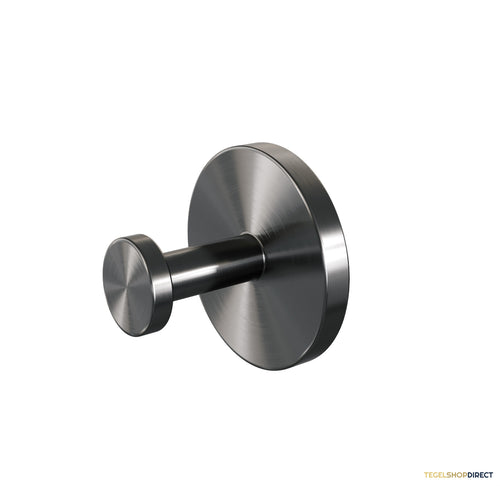 Handdoekhaak Brauer Gunmetal Wandmontage met PVD coating Geborsteld Gunmetal