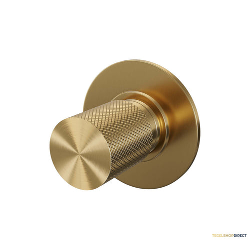 Inbouw Stopkraan Brauer Gold Carving Rond 6.5 cm Messing Goud
