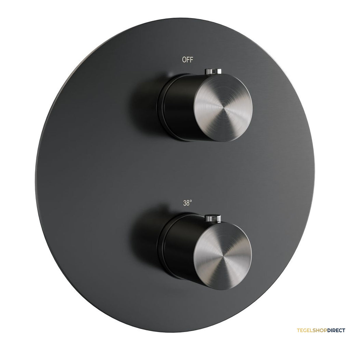Thermostatische Inbouwdoucheset Brauer Gunmetal Edition Met Ronde Afdekplaat (Alle Opties) – afbeelding 3