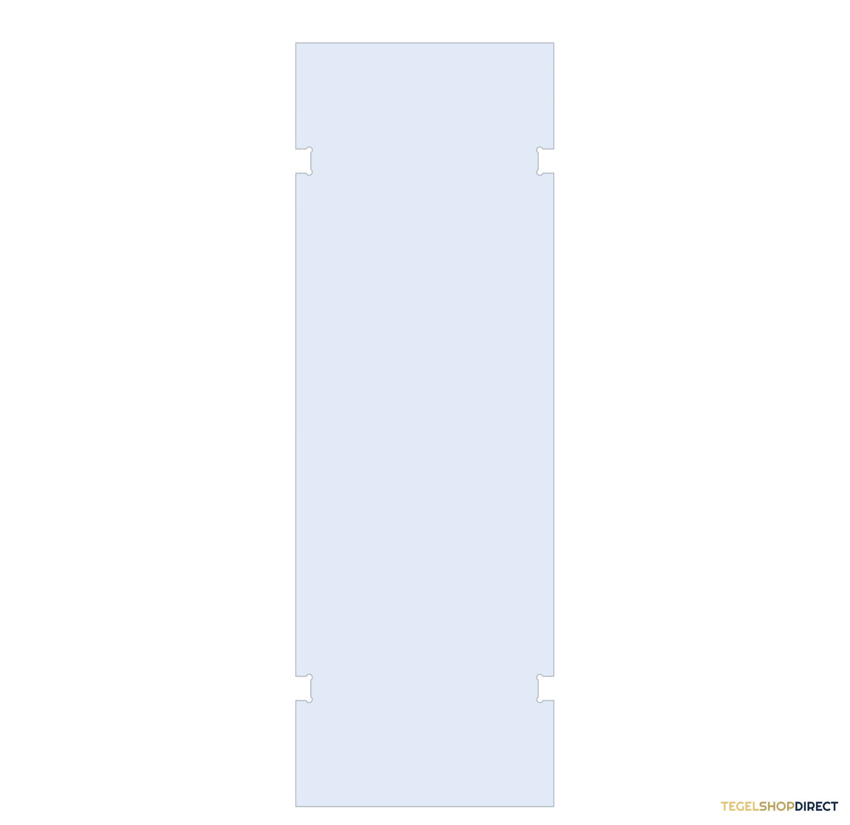 BRAUER Wand 80 helder glas tweezijdige uitsparingen