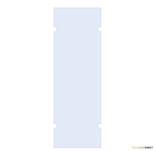 BRAUER Wand 80 helder glas tweezijdige uitsparingen