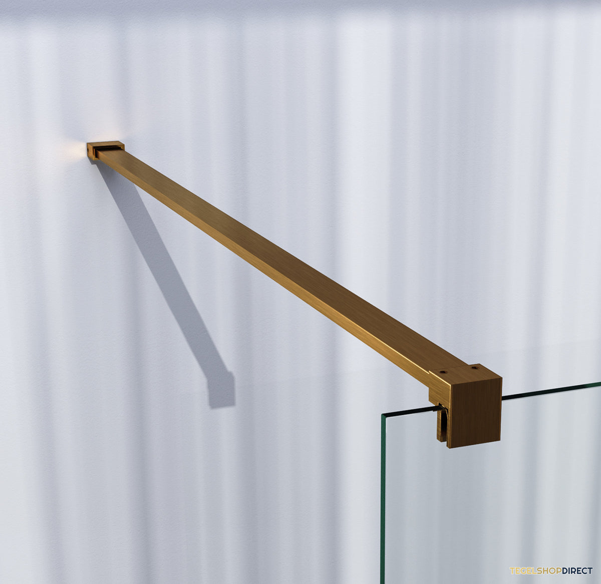BRAUER Season inloopdouche model C helder glas 140x200 incl. glascoating goud geborsteld – afbeelding 4