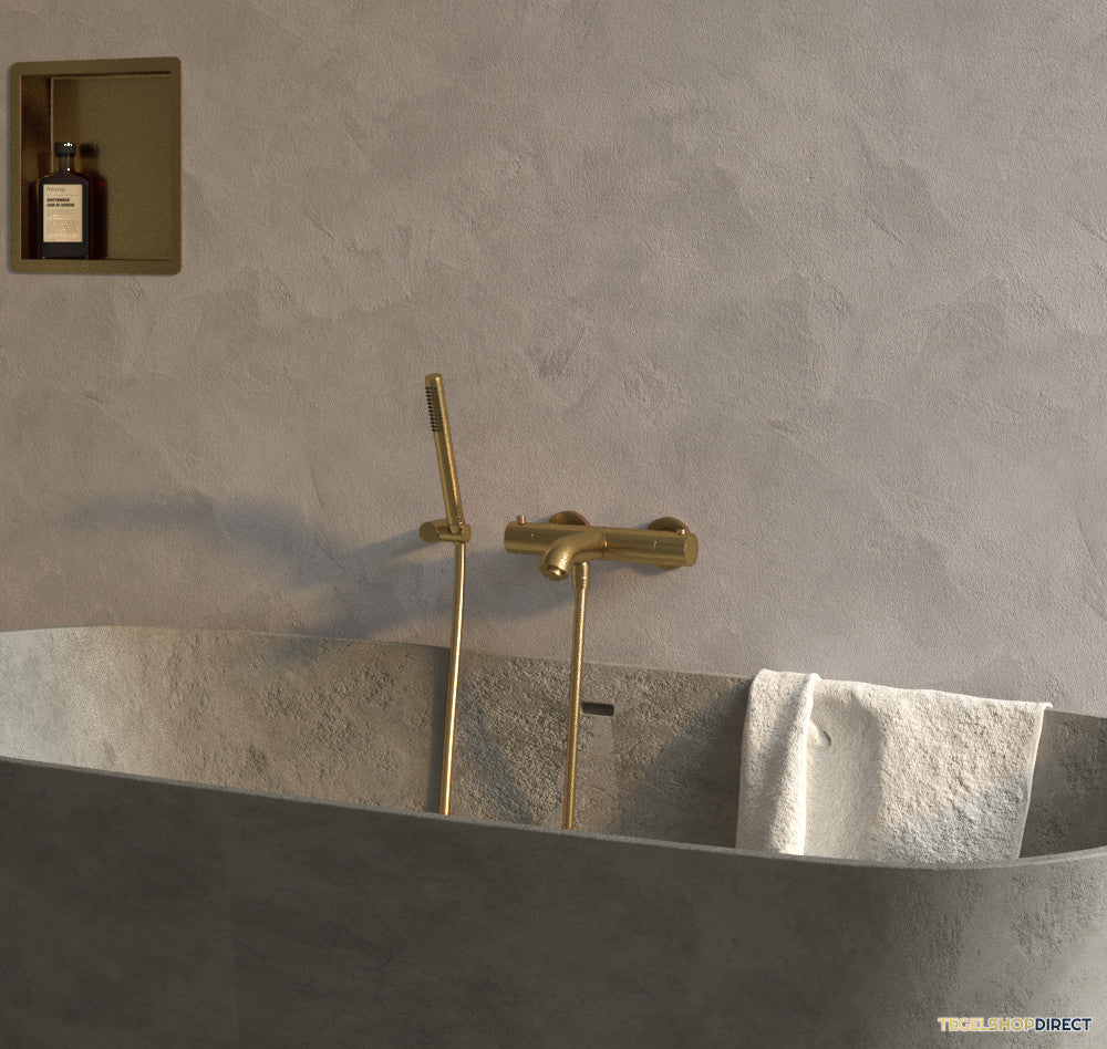 Bad- en Douchekraan Thermostatisch Brauer Gold Edition Geborsteld Goud – afbeelding 2