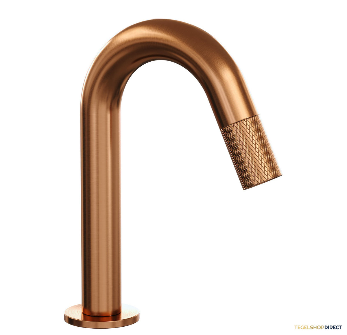 Opbouw Fonteinkraan Brauer Copper Carving Edition Met Gebogen Uitloop Koper Geborsteld PVD – afbeelding 2