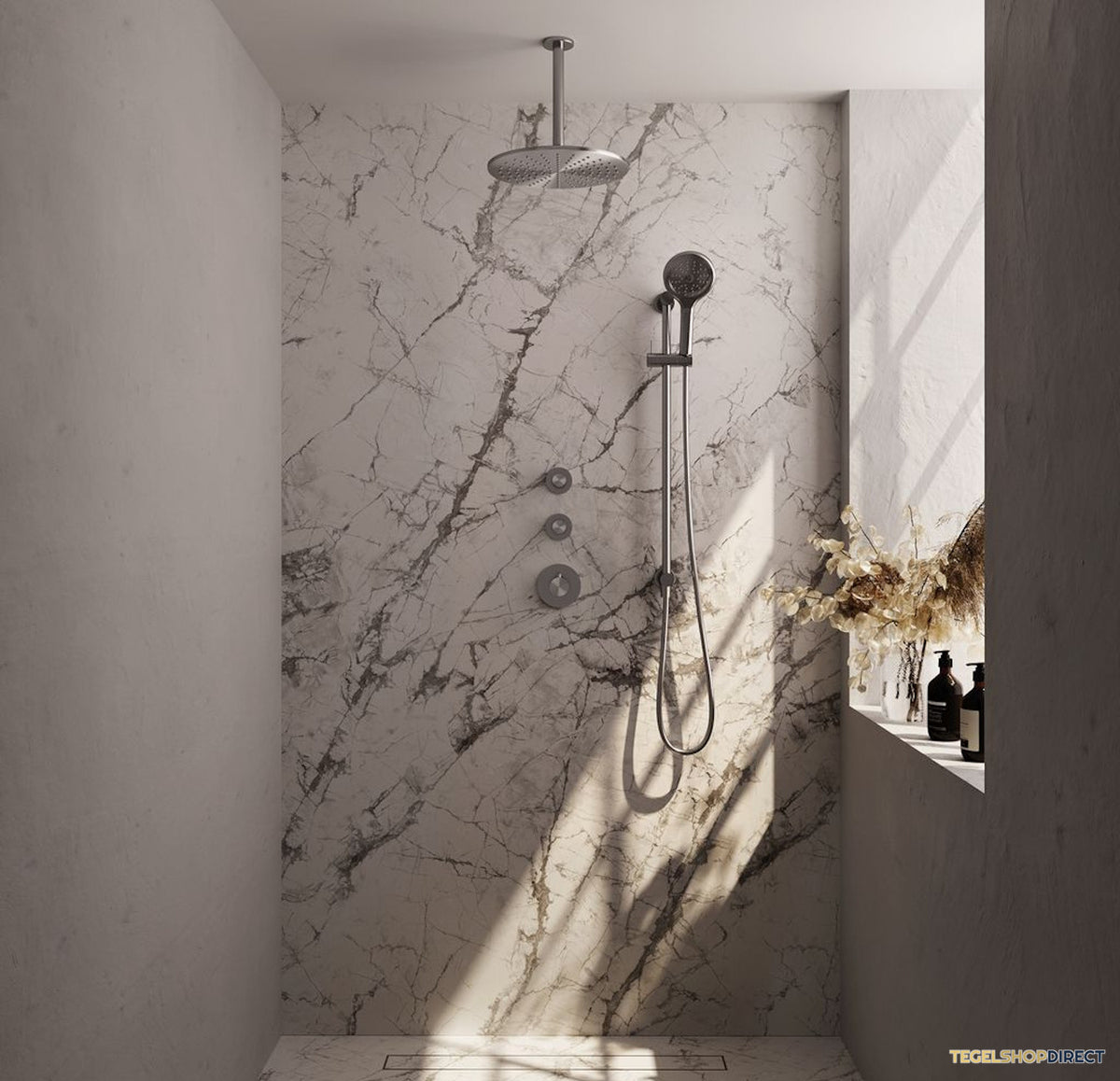 Thermostatische Inbouwdoucheset Brauer Carving Omstelknoppen RVS (Alle Opties) – afbeelding 2