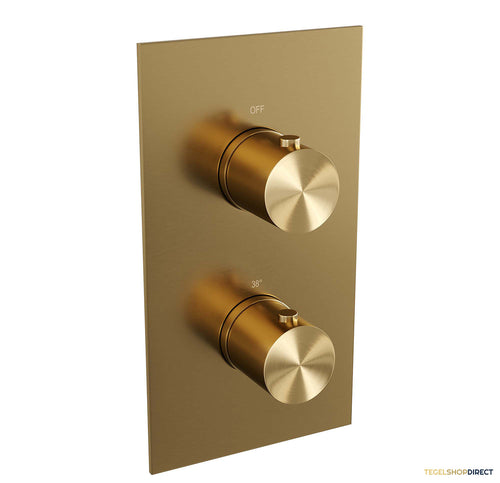 Inbouwthermostaat Compleet Brauer Gold Edition 3-weg Geborsteld Goud