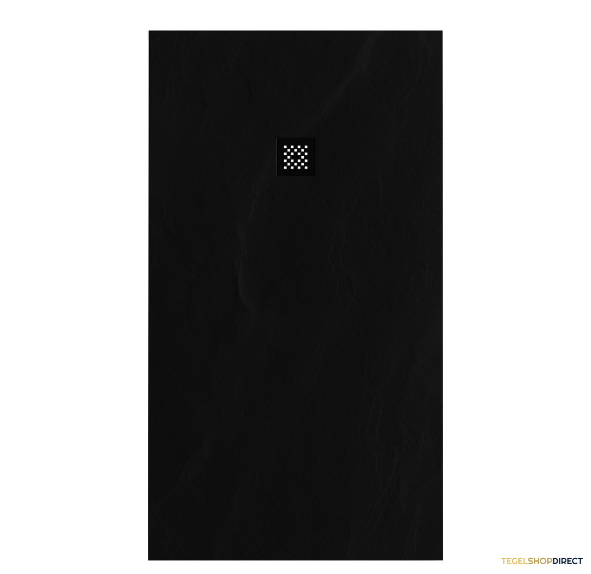 BRAUER Douchebak Asteroid 100x180 incl. antislip en antibacterieel mineraalmarmer mat zwart – afbeelding 2