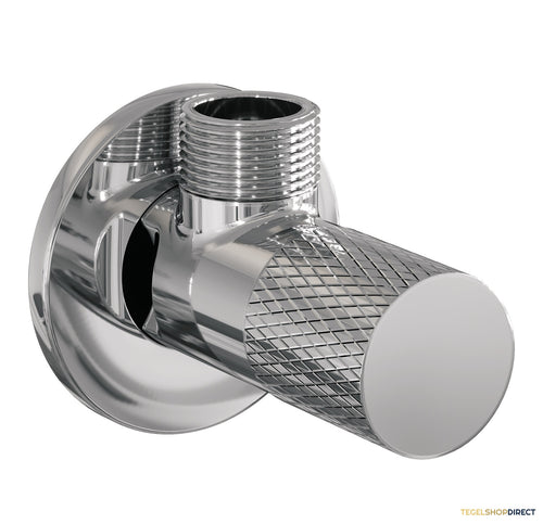 Hoekstopkraan Brauer Chrome Carving Edition Compleet Met Slang Chroom