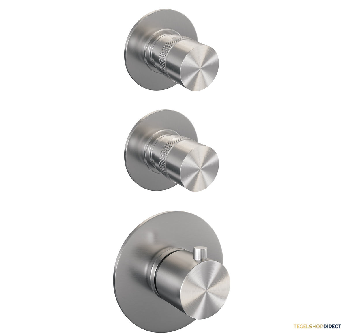 Thermostatisch Inbouwdoucheset Brauer Brushed 30cm Hoofddouche Wandarm 3 Standen Handdouche op Glijstang Geborsteld RVS – afbeelding 9