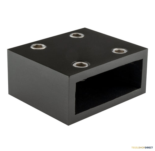 BRAUER Wanddeel PVD gunmetal geborsteld