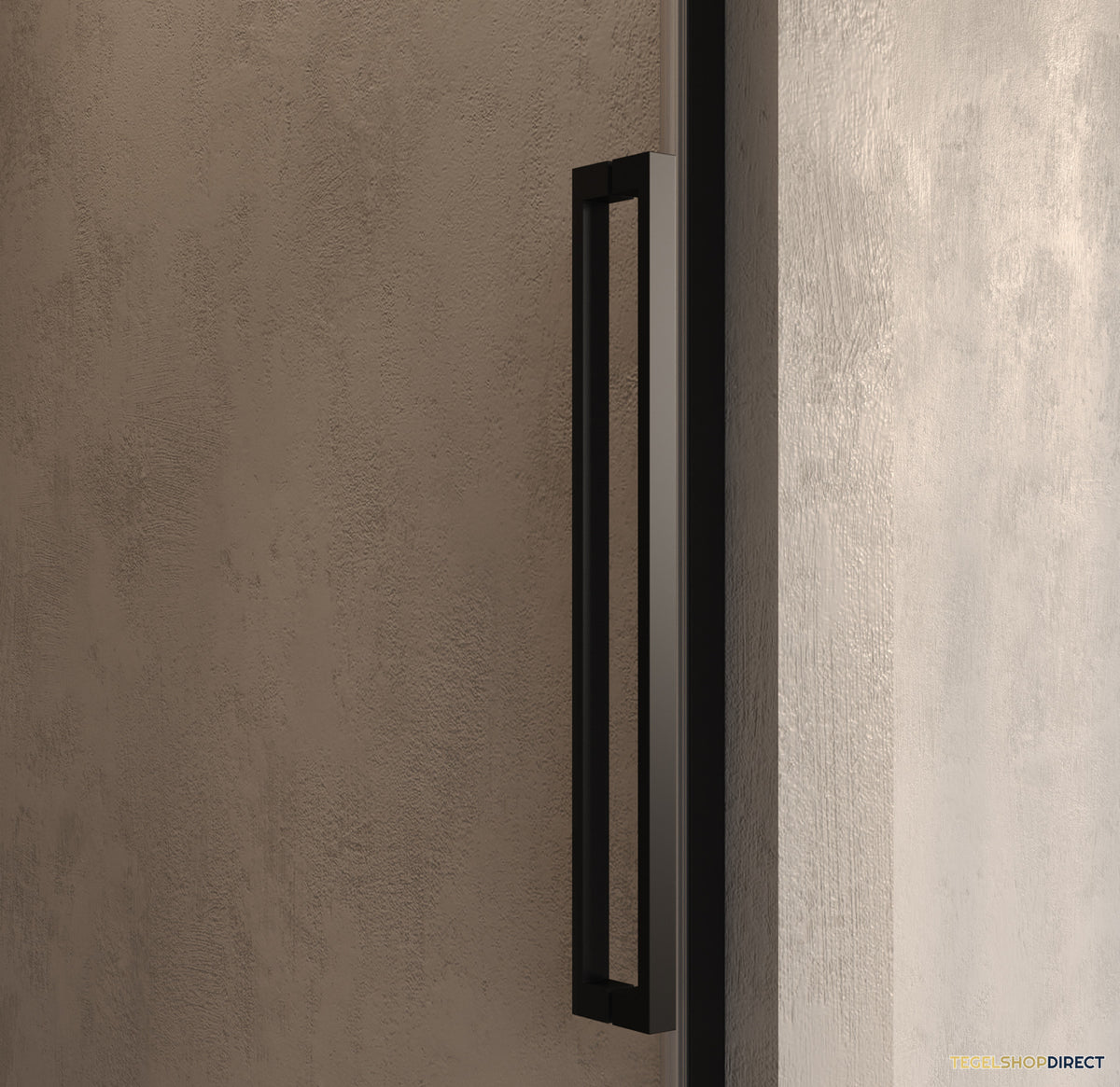 BRAUER Stellar nisdeur 2-delig draaiend helder glas 120x200 omkeerbaar incl. glascoating mat zwart – afbeelding 6