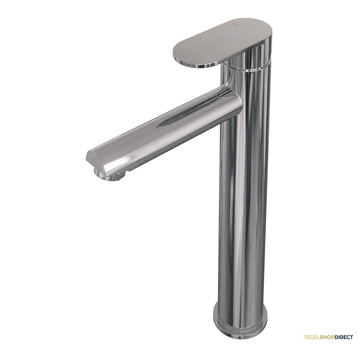Wastafelmengkraan Brauer Chrome Edition Coldstart Opbouw Hoog Platte Hendel Chroom
