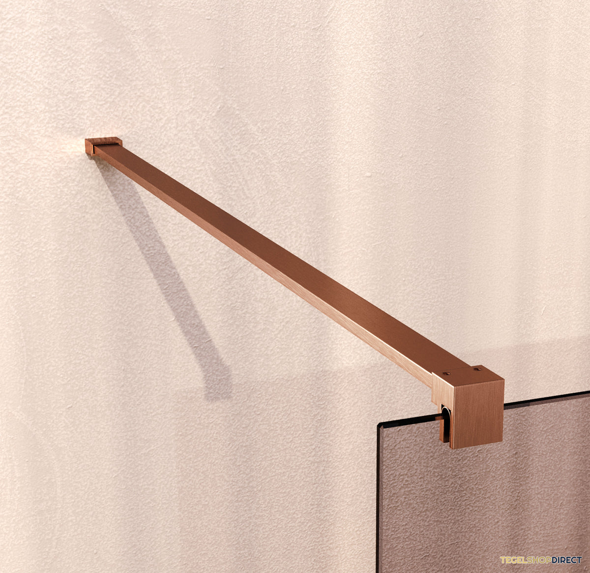 BRAUER Oblivion inloopdouche brons glas 120x200 incl. glascoating PVD koper geborsteld – afbeelding 4