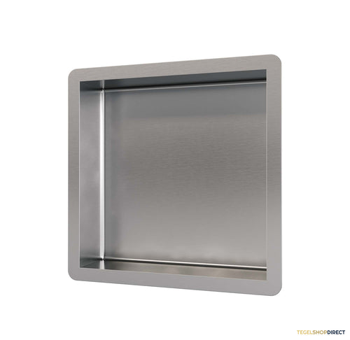 Inbouwnis Brauer Box Met Flens 30x30cm Geborsteld RVS